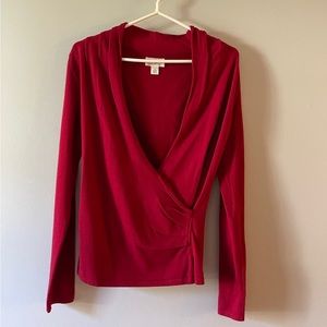 Red Wrap Trop by Ann Taylor